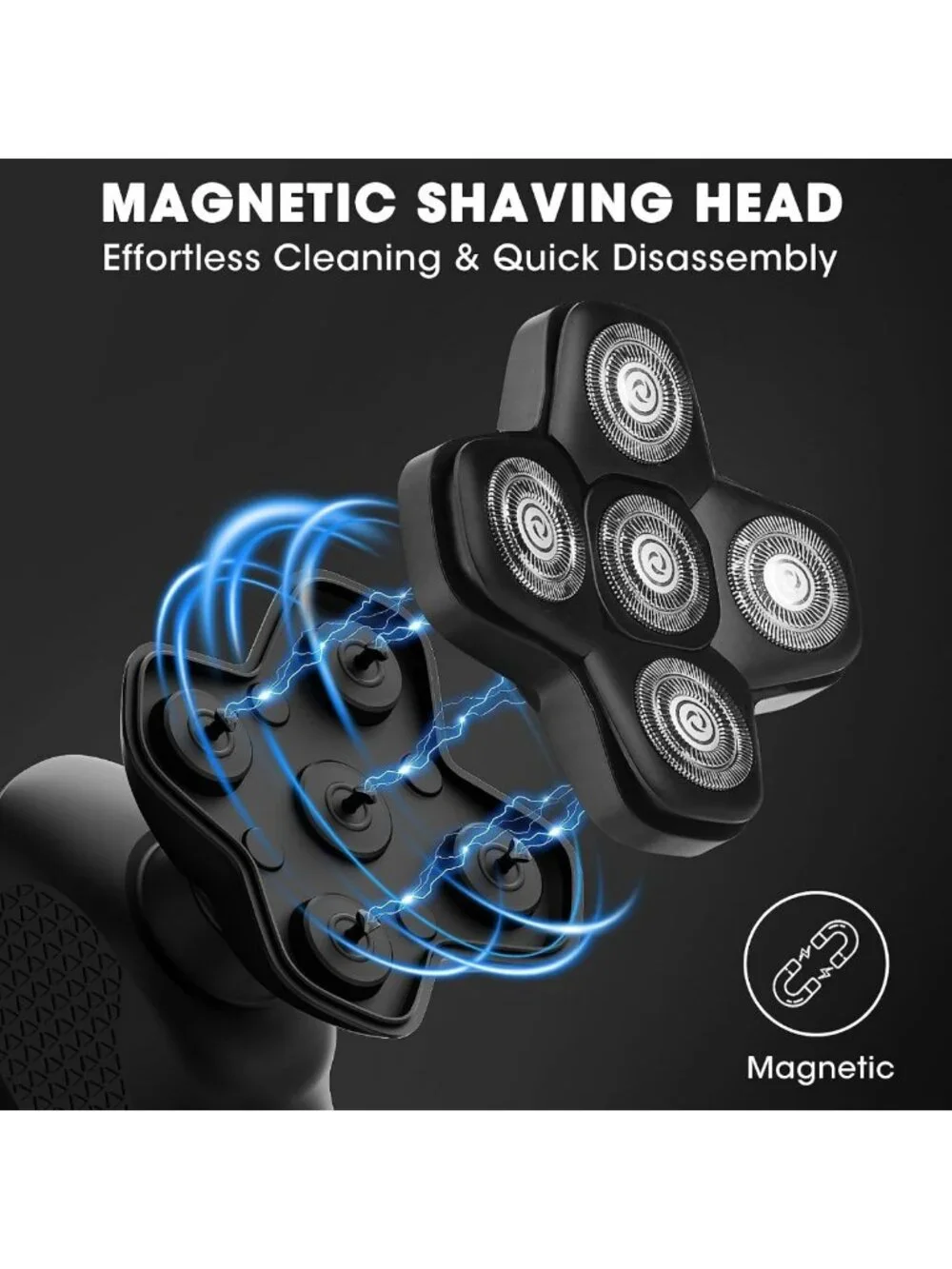 Men's Body Groomer & Ball Trimmer - Waterproof Electric Shaver for Smooth